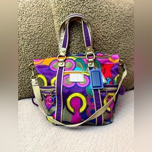 Coach C Spotlight Poppy Gold Multi Rare